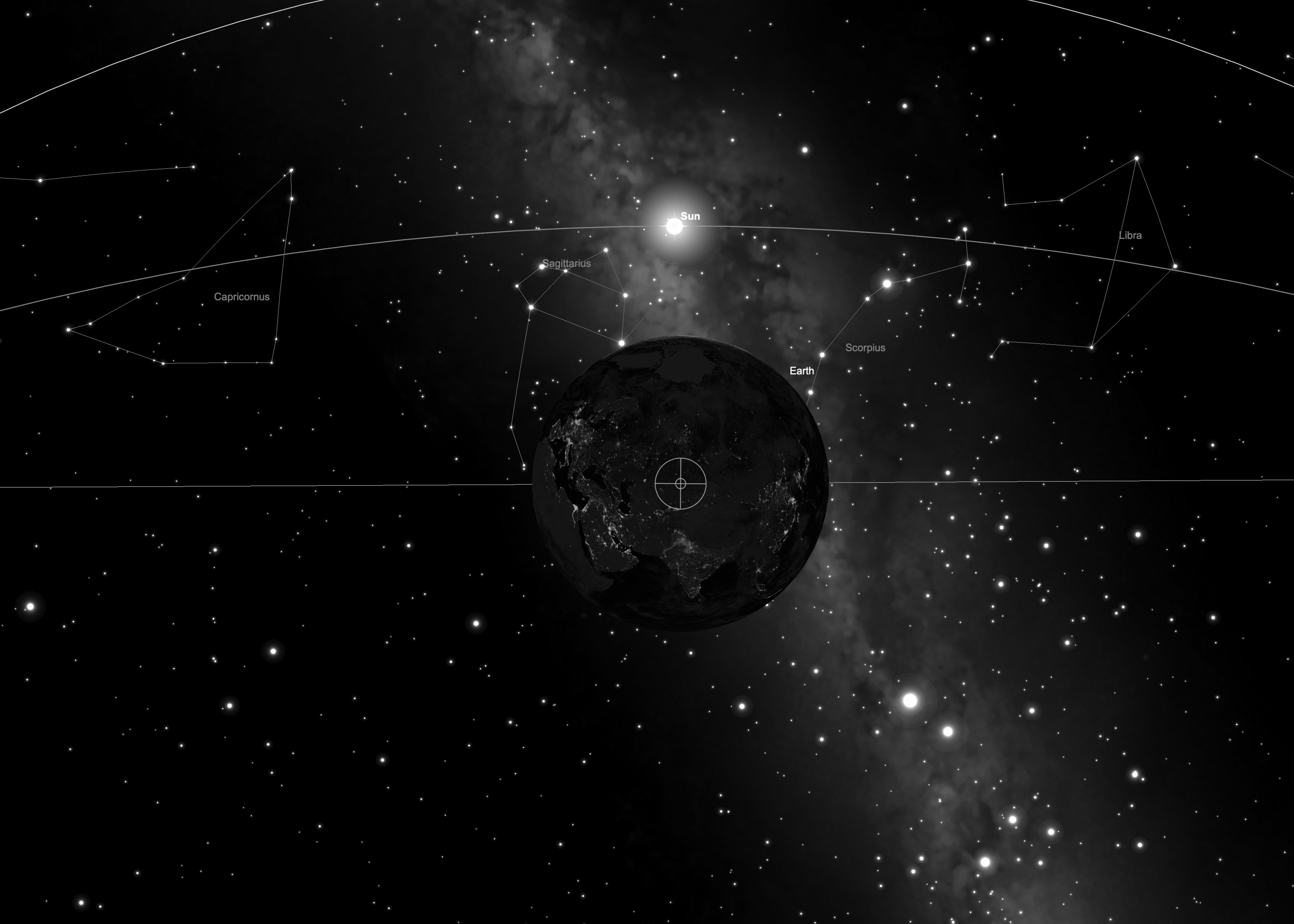 Image of solar position for the December solstice.